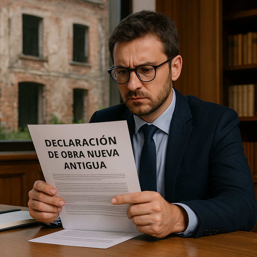 declaración de obra nueva antigua