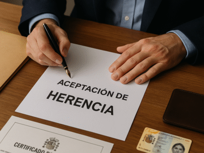 se puede aceptar una herencia sin ir al notario