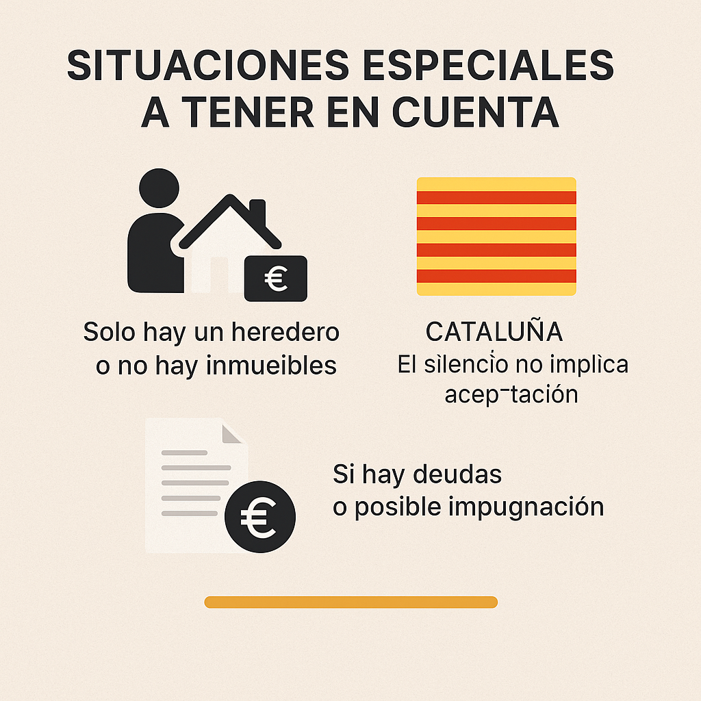 aceptar una herencia