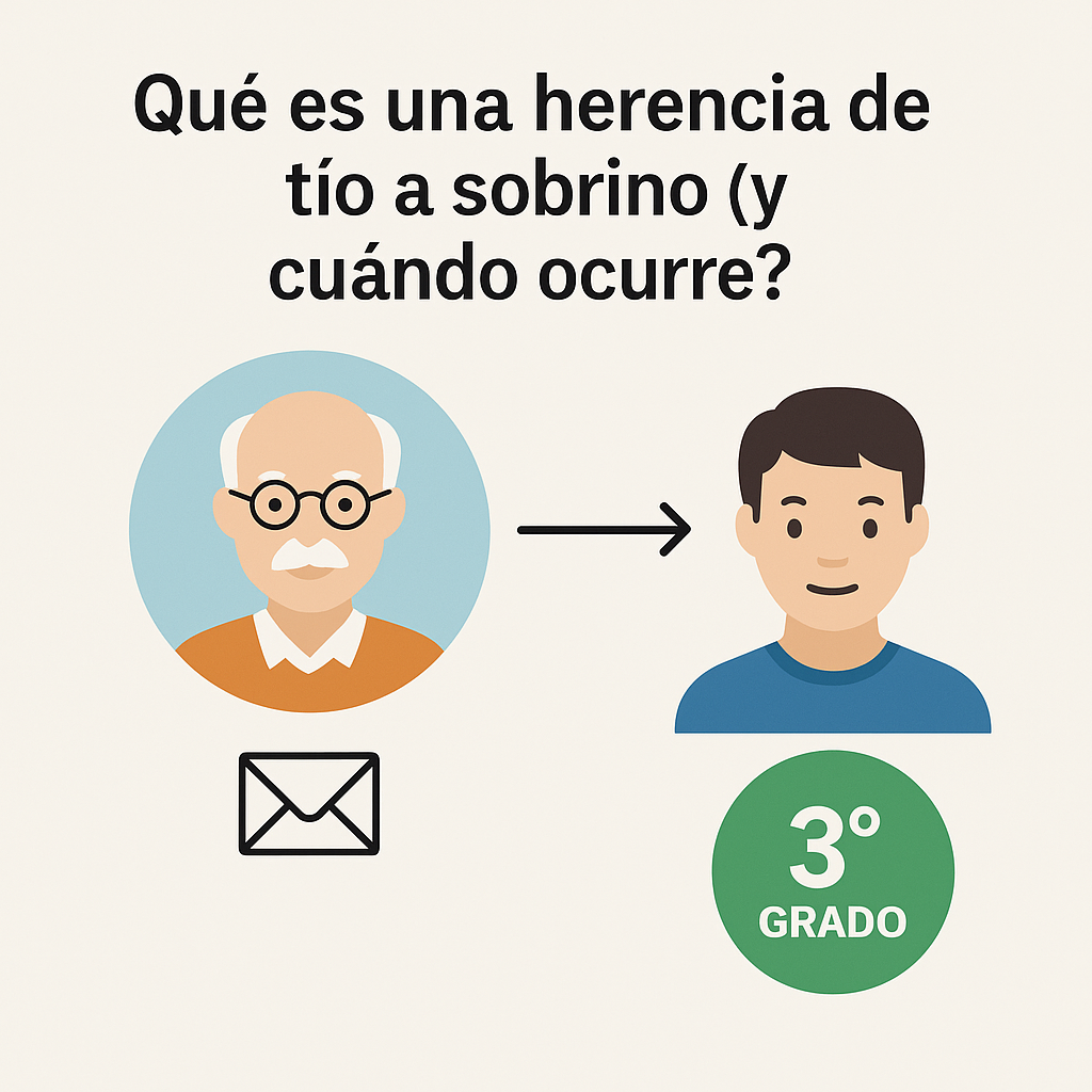 Herencia de tíos a sobrinos con testamento