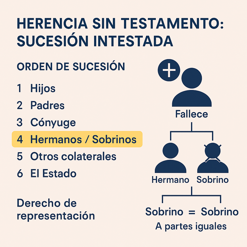 testamento de tíos a sobrinos