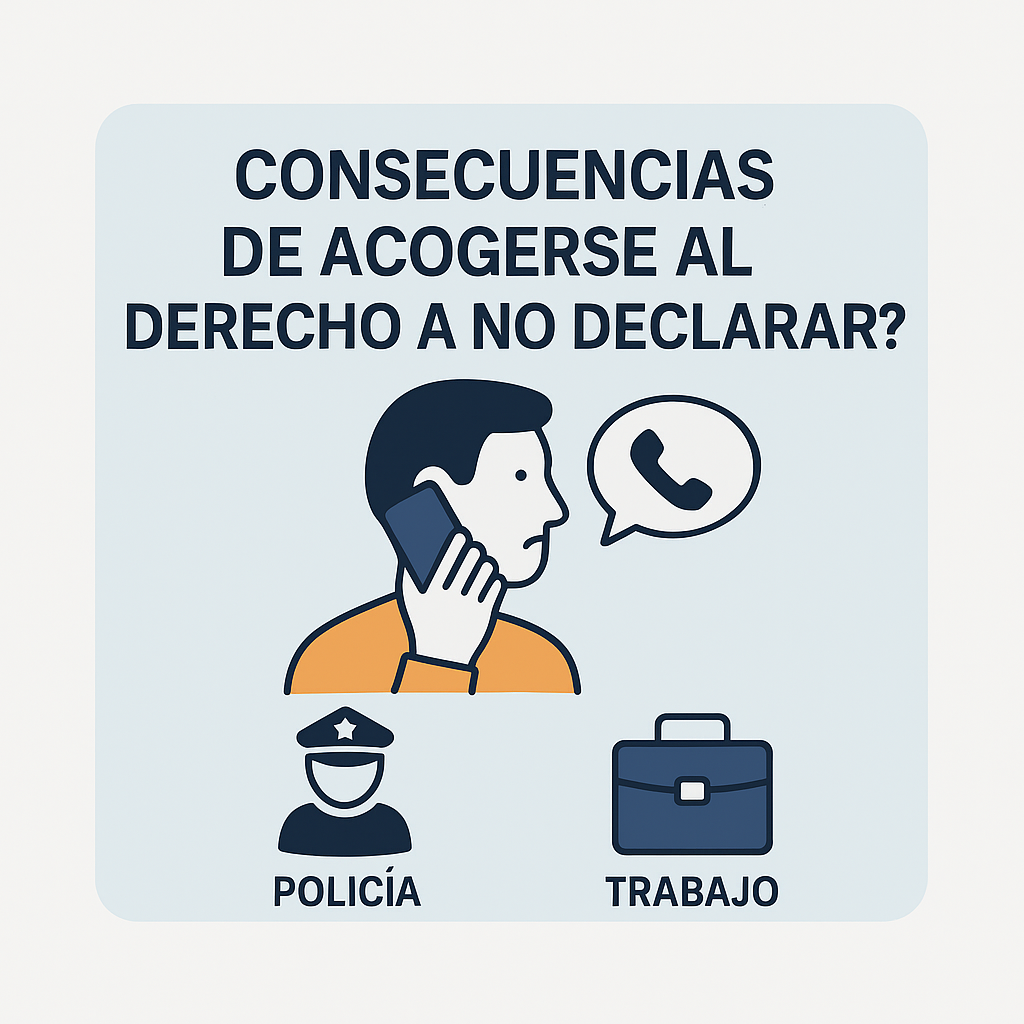 Consecuencias de acogerse al derecho a no declarar