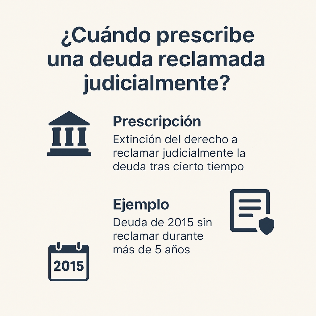 cuándo prescribe una deuda reclamada judicialmente