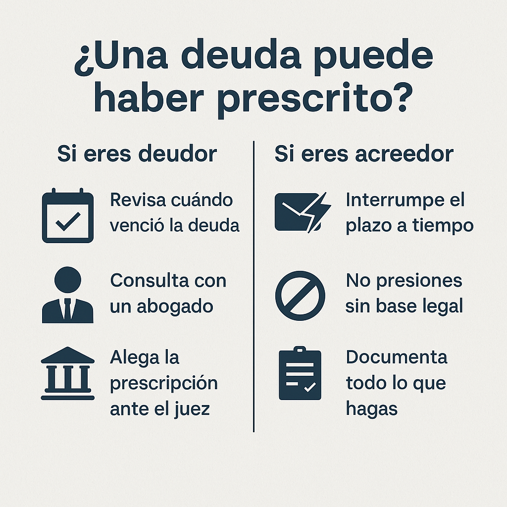 prescribe una deuda