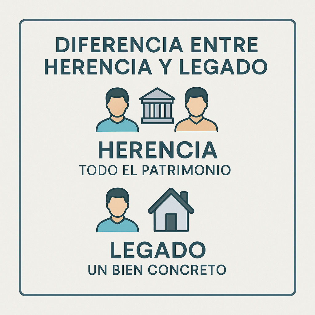 diferencia entre herencia y legado