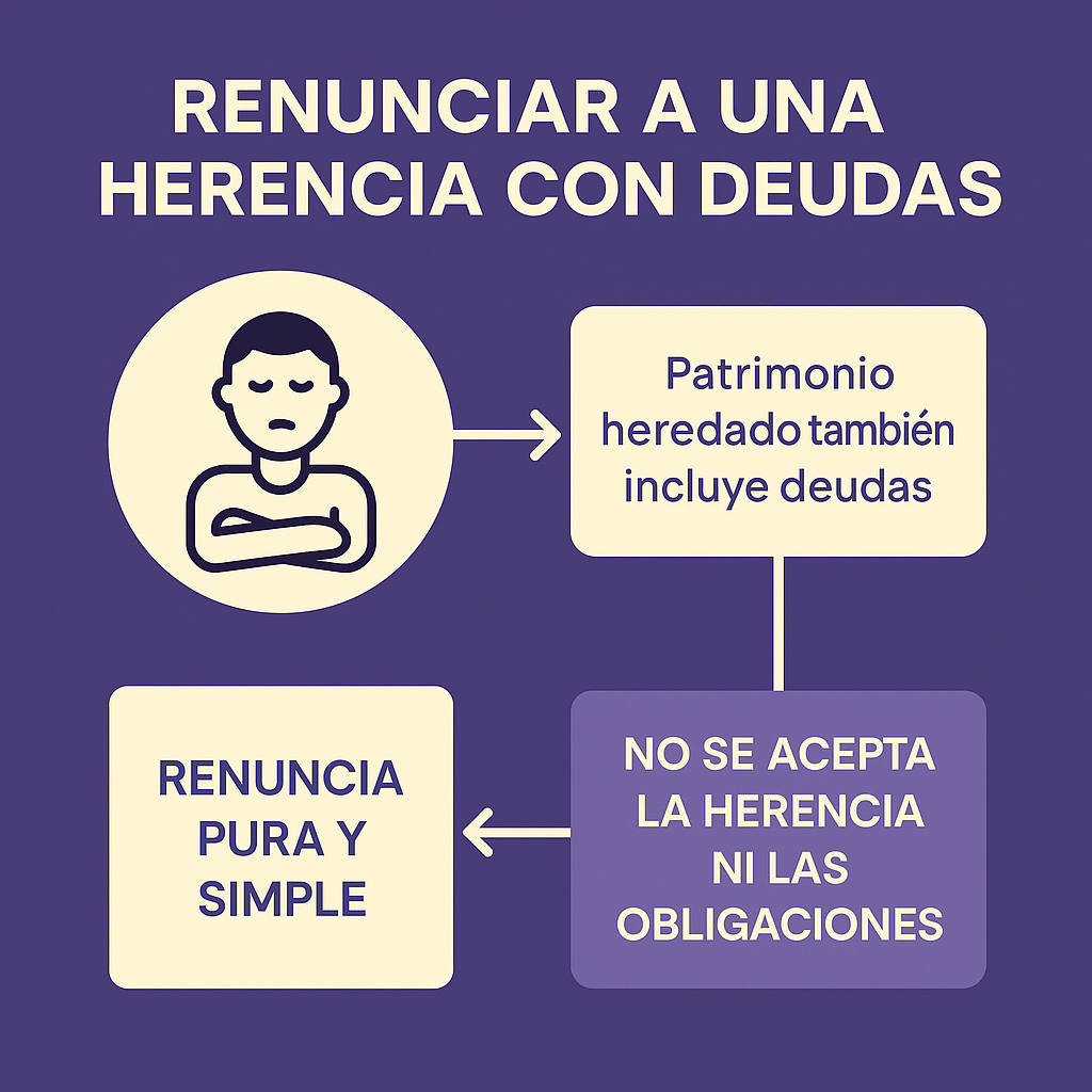 renunciar a una herencia con deudas