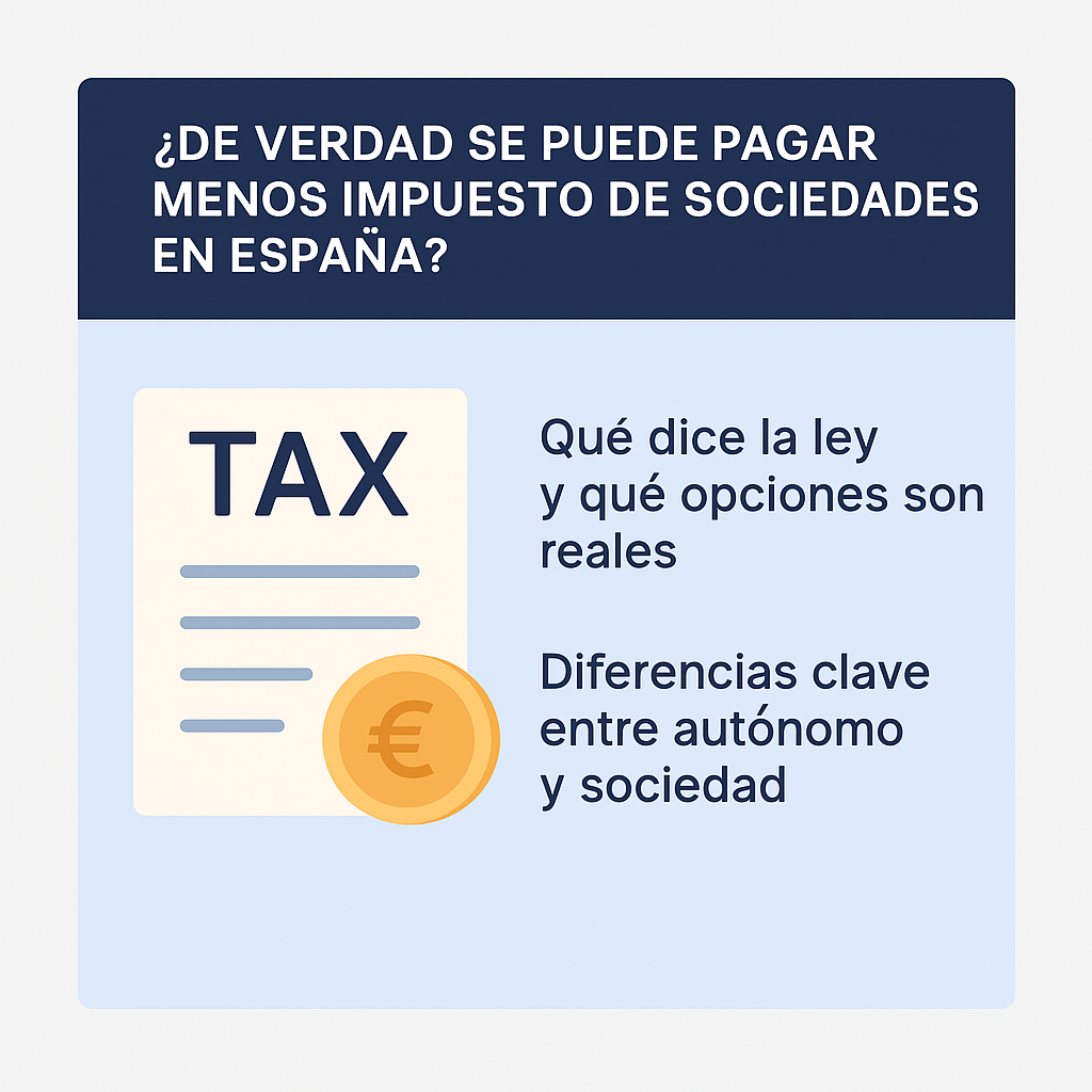 como pagar menos impuesto de sociedades