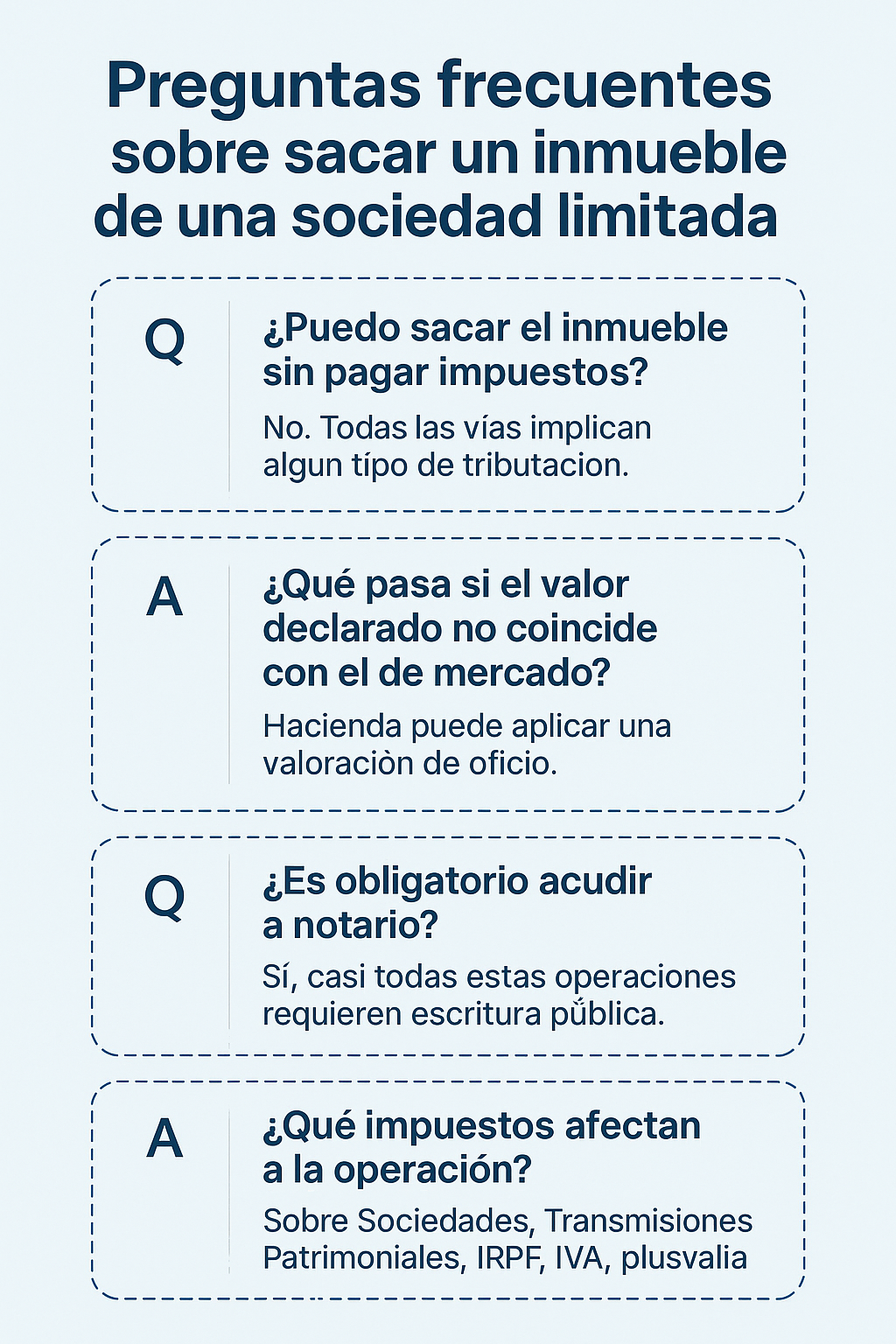 como sacar un inmueble de una sociedad limitada