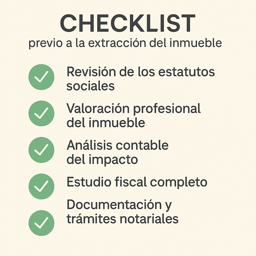 como sacar un inmueble de una sociedad limitada