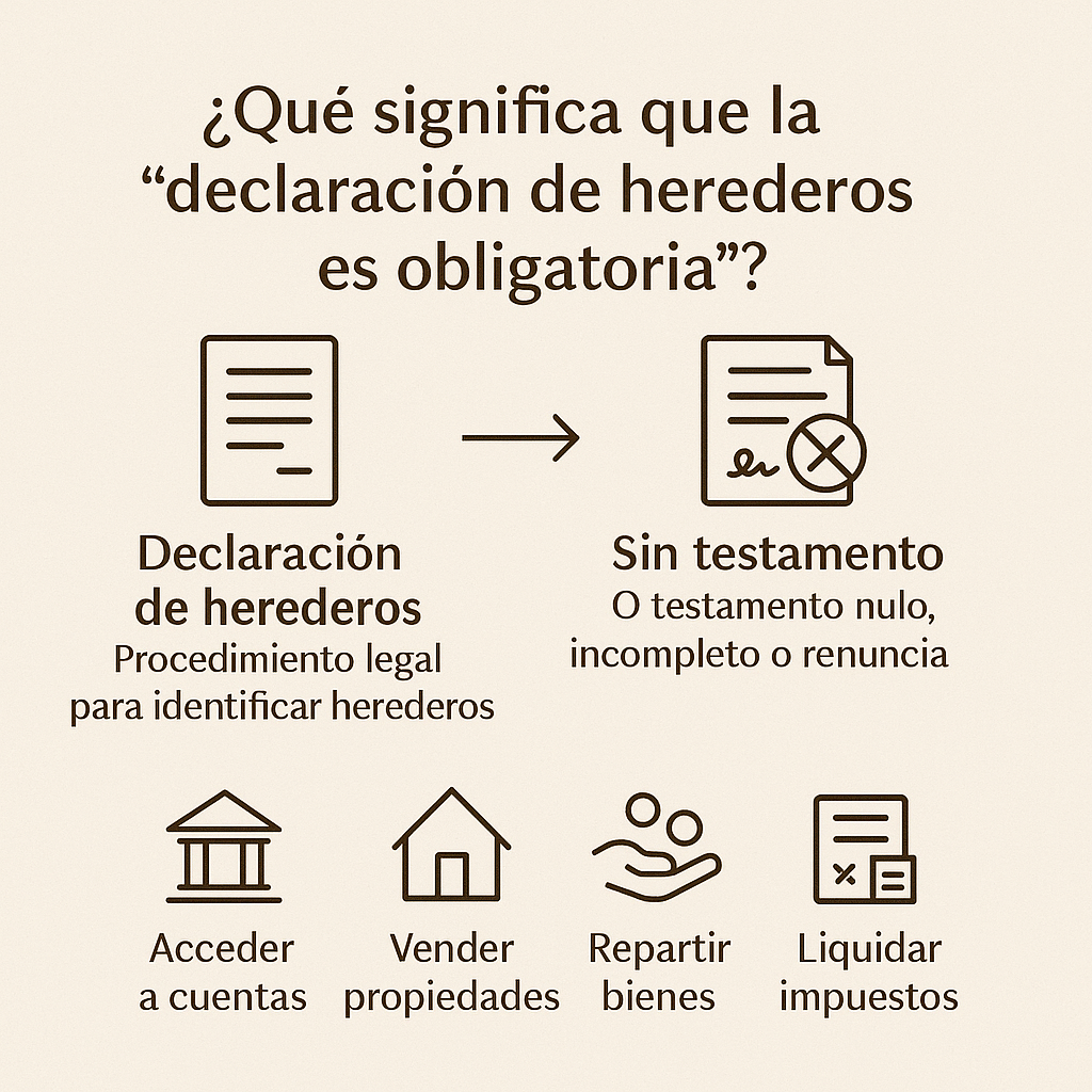 declaración de herederos es obligatoria