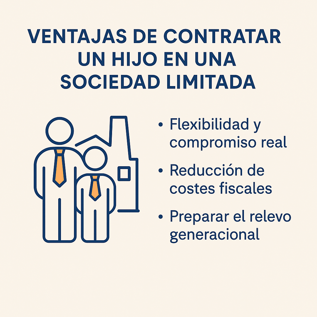meter un hijo en mi empresa