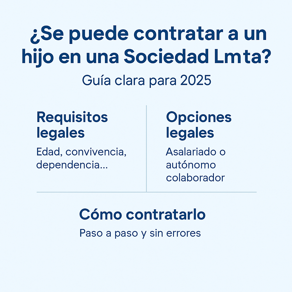 contratar a un hijo en una sociedad limitada