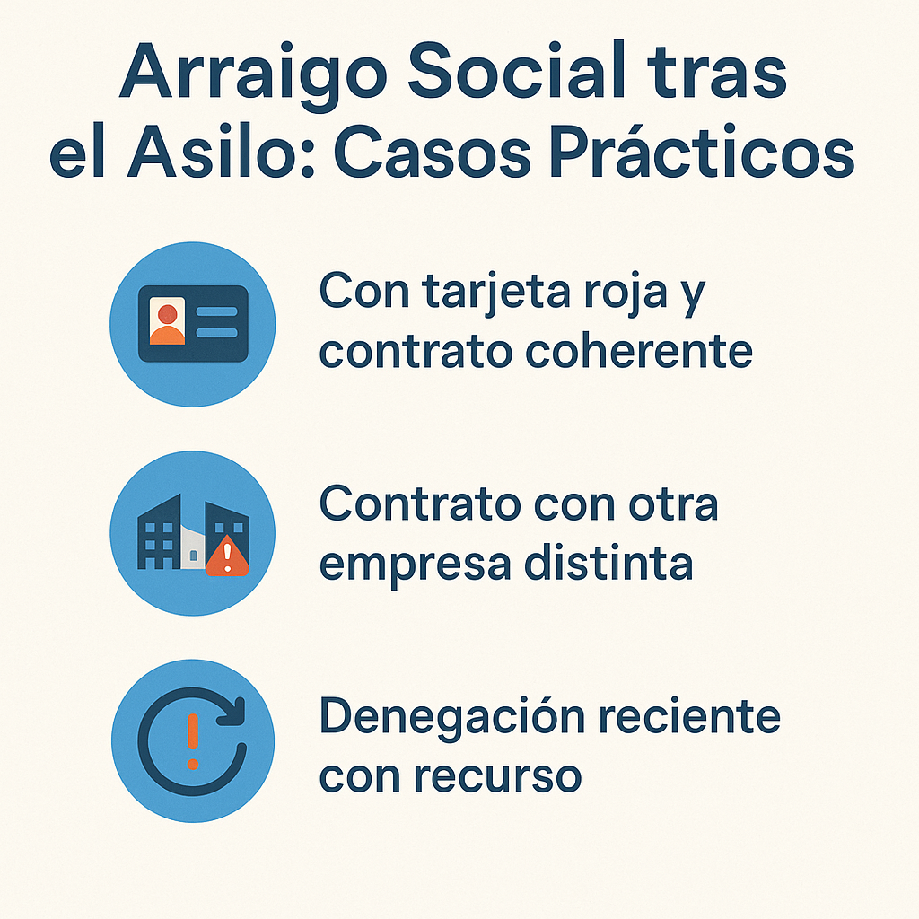 arraigo teniendo asilo