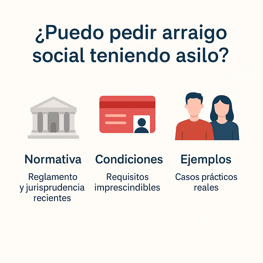 puedo pedir arraigo social teniendo asilo